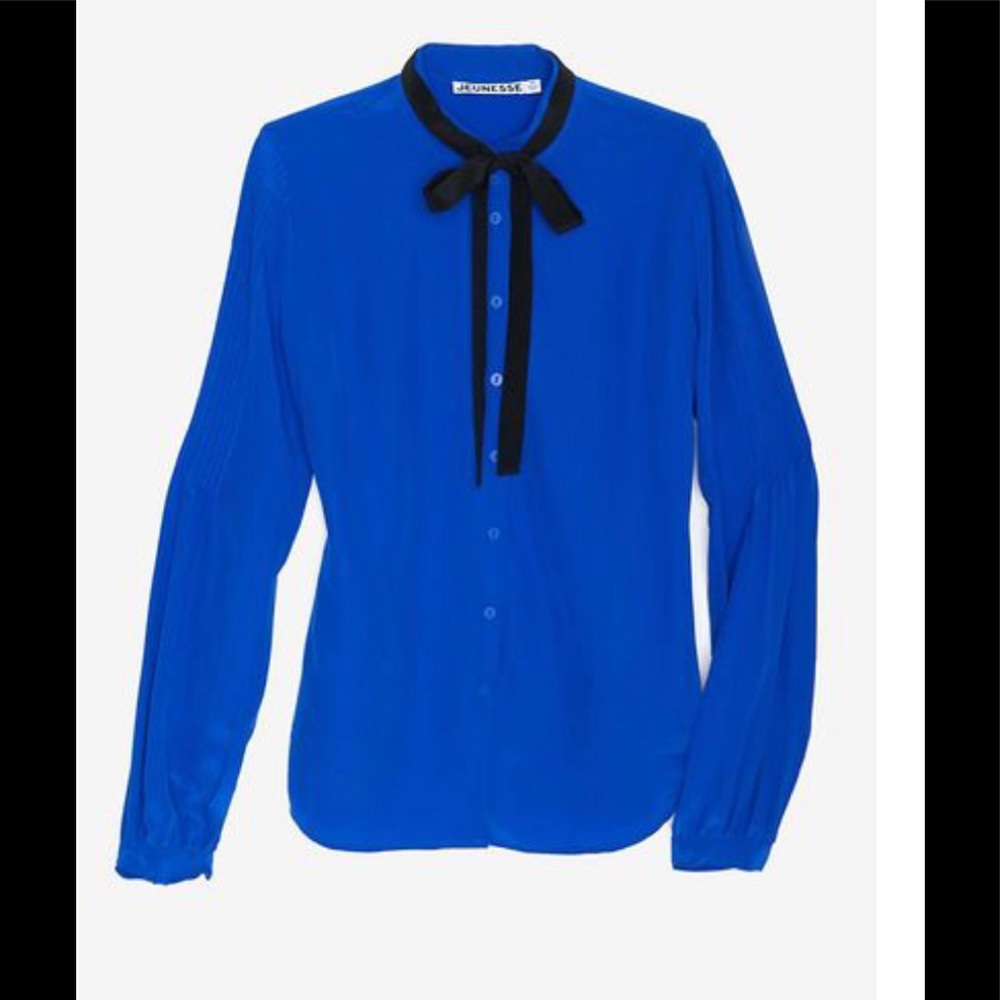 Jeunesse Claudine Blouse in Royal Blue - SZ XS